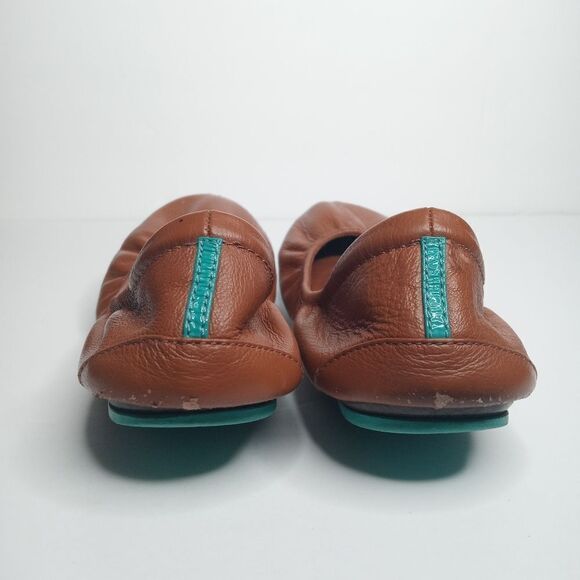 Tieks Chestnut Brown Leather Ballet Flats Womens Size 9 - Picture 5 of 7